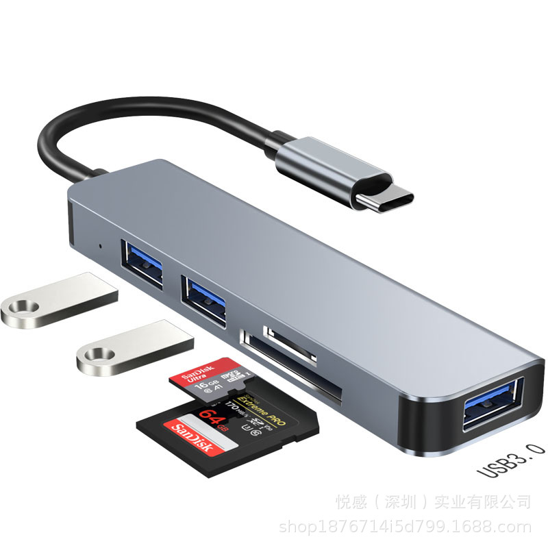 Picture of Factory direct supply Amazon hot typec to usb expansion hub hub3.0 card reader usb splitter