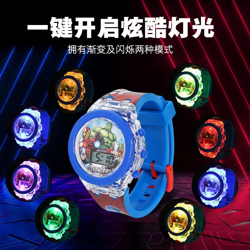 Picture of Foreign trade cross-border children's cartoon watch girl boy cute with light baby toy watch electronic watch wholesale
