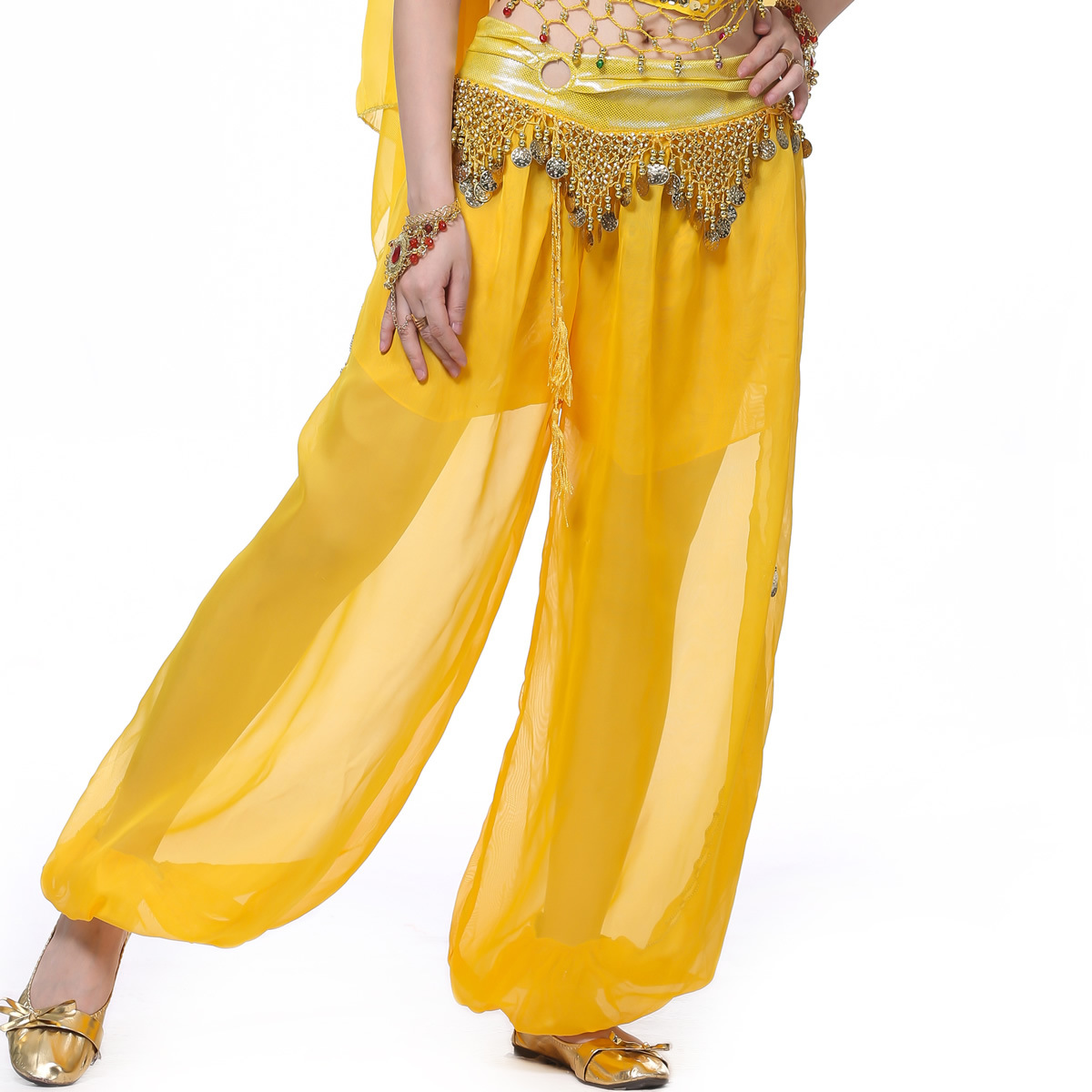 Picture of Dancer Ring Lanterns Belly Dance Performance Dance Pants Belly Dance Pants