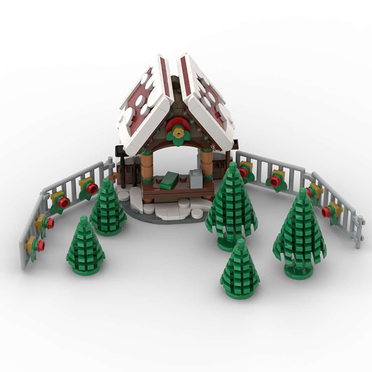 Picture of Cross-border MOC Building Blocks Set Winter Christmas Series Christmas Tree Toy Model Match Compatible Lego Puzzle