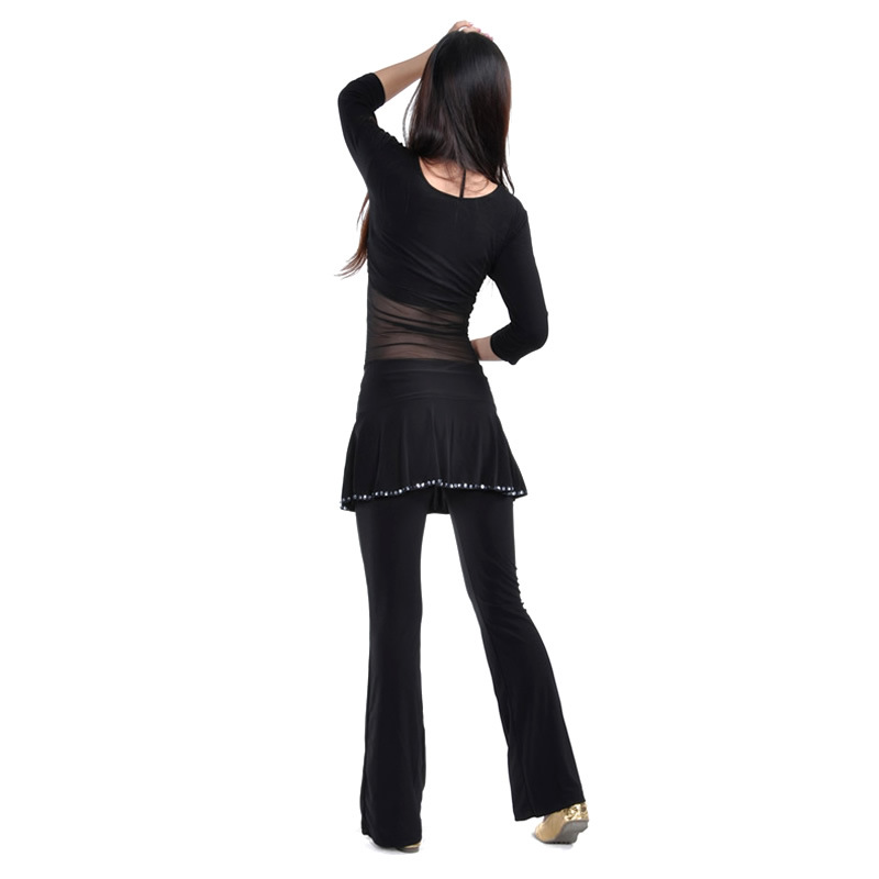 Picture of 14# Culottes Belly Dance Pants/Latin Dance Pants Square Dance Pants Latin Dance Culottes Latin Pants Skirt