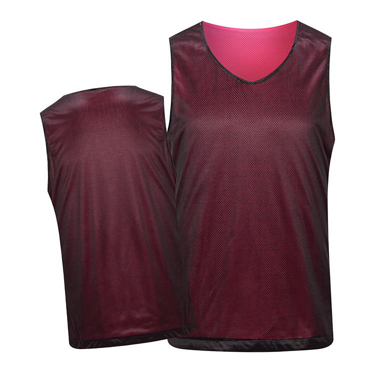 Picture of Double-layer double-sided wearable basketball suit men's printed light board basketball training jersey competition team uniform diy team