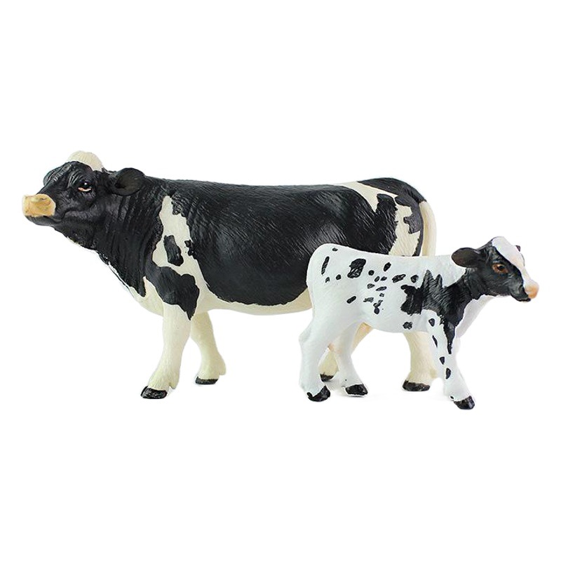 Children's toy solid simulation animal model toy cow bull buffalo cattle farm animal suit wholesale