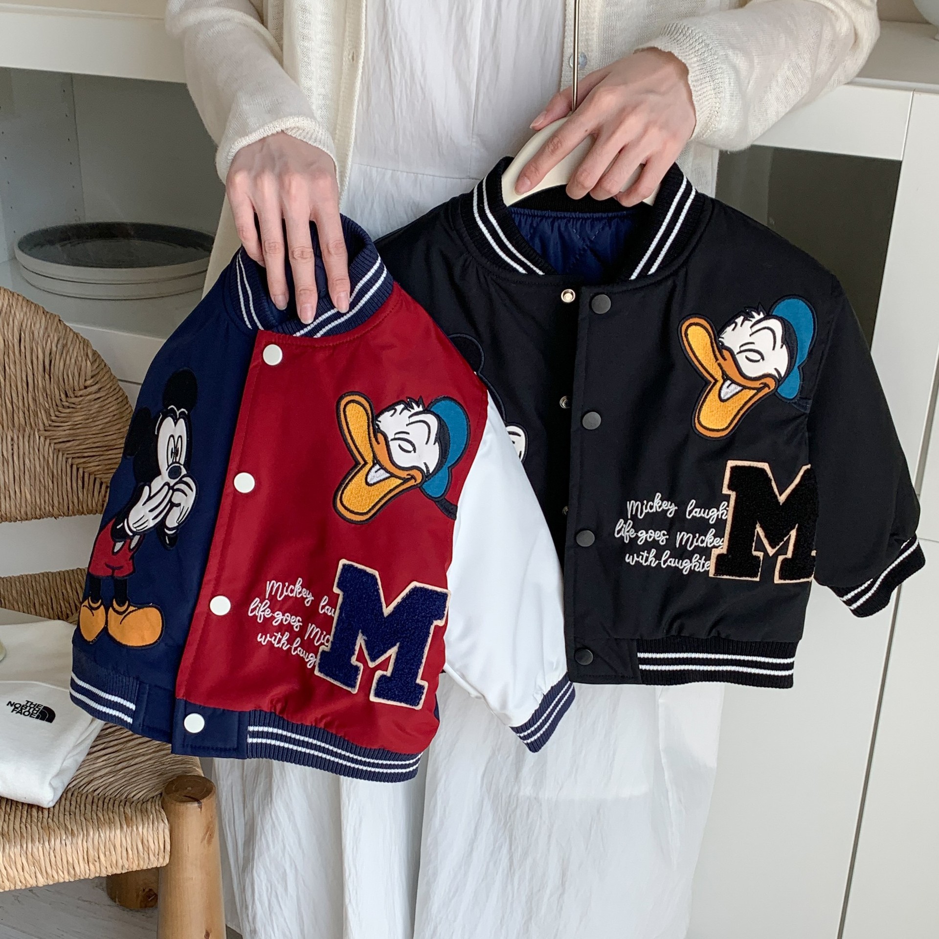 Children's Down Cotton-padded Coat 2024 Cloth and Sugar Winter Coat Girls Cotton-padded Coat Cartoon Boys Baseball Clothes Children's Coat
