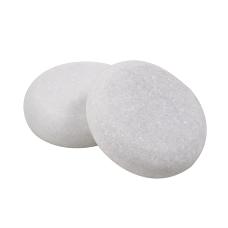 Picture of White Energy Stone Spa Marble Cold Compress Stone Massage Stone Essential Oil Stone Massage Stone Volcanic Hot Stone Physiotherapy