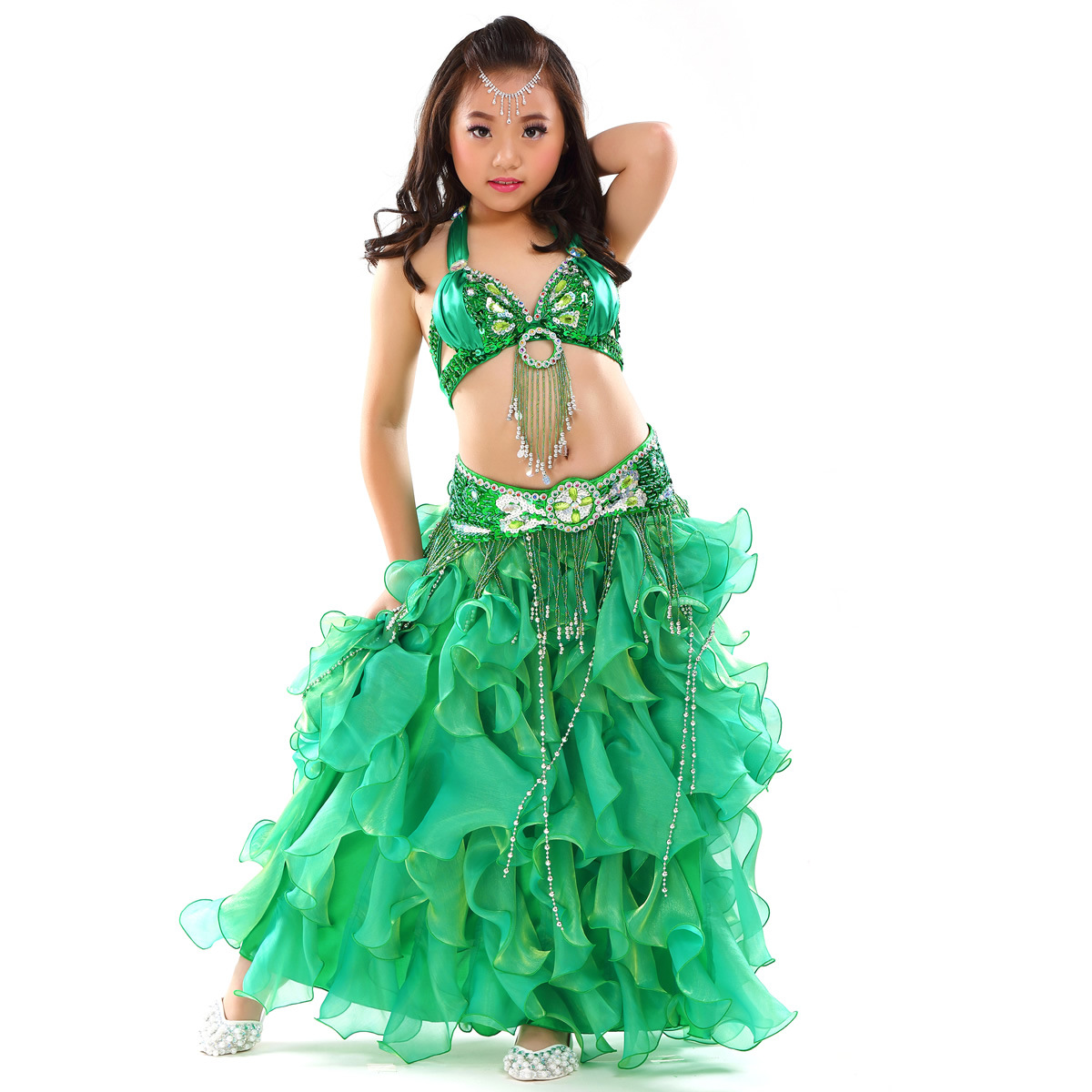 Picture of Dancer Children's Performance Costume suit Belly Dance suit New Children's Performance Dance Costume 823