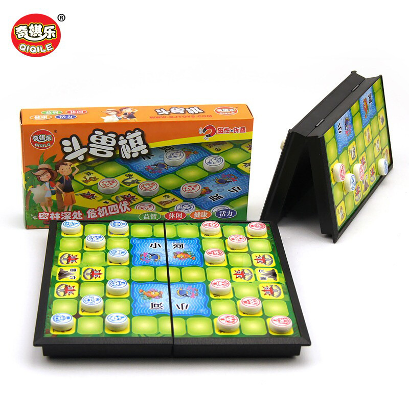 Picture of Children's Magnetic Folding Flying Chess Primary School Kindergarten Portable Five Beast Jumping Chess Educational Toys