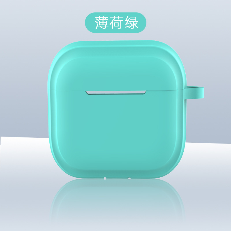 Picture of Simple Pure Color Belt Pendant Suitable for Airpods4 Protective Case Apple 1/2 Silicone Headphone Case with Lanyard Source