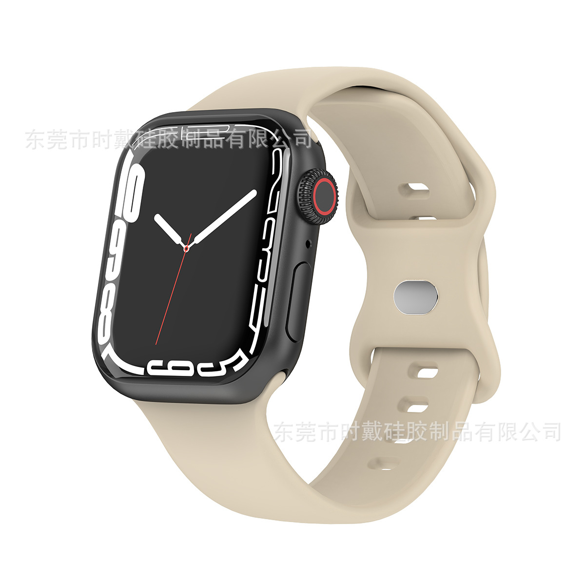 Picture of strap Watch 8 generation/Ultra/SE solid color silicone buckle iwatch strap