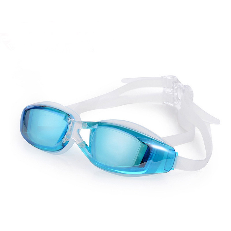 Picture of Myopia optional pink swimming goggles women waterproof anti-fog HD swimming glasses large frame transparent diving equipment wholesale