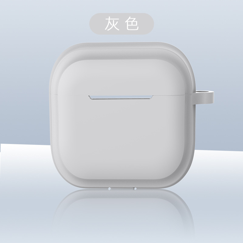 Picture of Simple Pure Color Belt Pendant Suitable for Airpods4 Protective Case Apple 1/2 Silicone Headphone Case with Lanyard Source