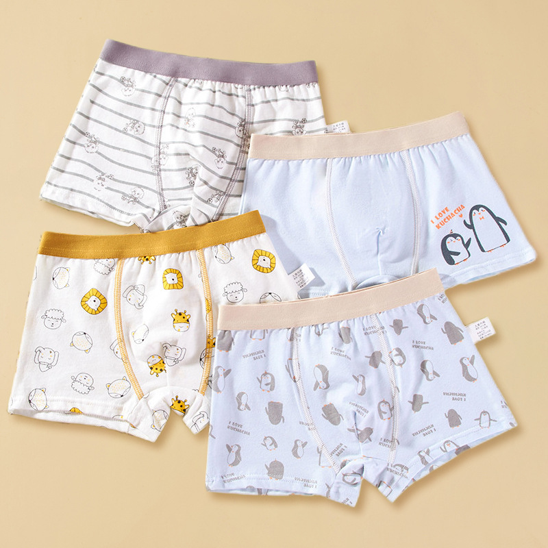 Picture of Children's Underwear Boys' Pure Cotton Boxer Shorts Boys' Baby Children's Underwear Underwear