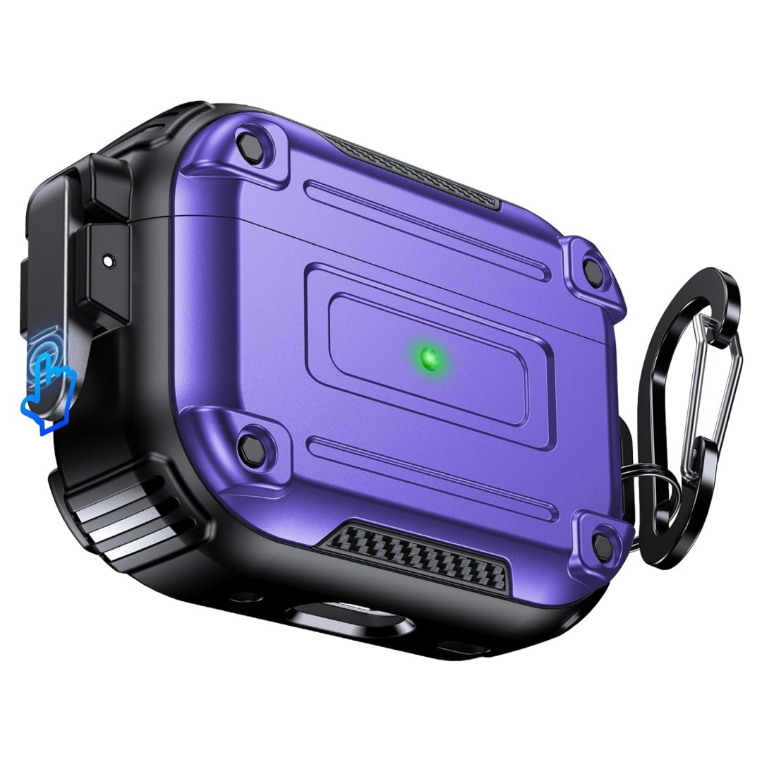Picture of Cross-Border New Airpodspro2 Second Generation Headphone Case Suitable for Apple Airpods4 Buckle Bluetooth Protective Case