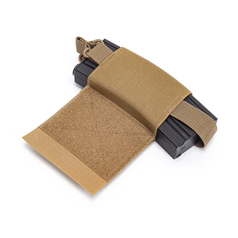 Picture of Tactical waistcoat side wall intercom sub-bag nylon high elastic rubber band M4 clip bag lightweight quick release AK miscellaneous bag