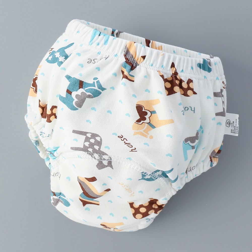 Picture of Baby Training Pants Washable 6-Layer Gauze Diaper Bag Learning Pants Baby Cloth Diaper Pants Breathable Diaper Pants Spring and Summer