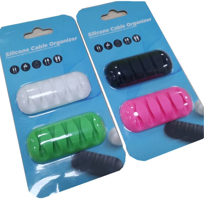 Picture of Desktop data cable organizer cable fixer one hole two holes three holes five holes suit