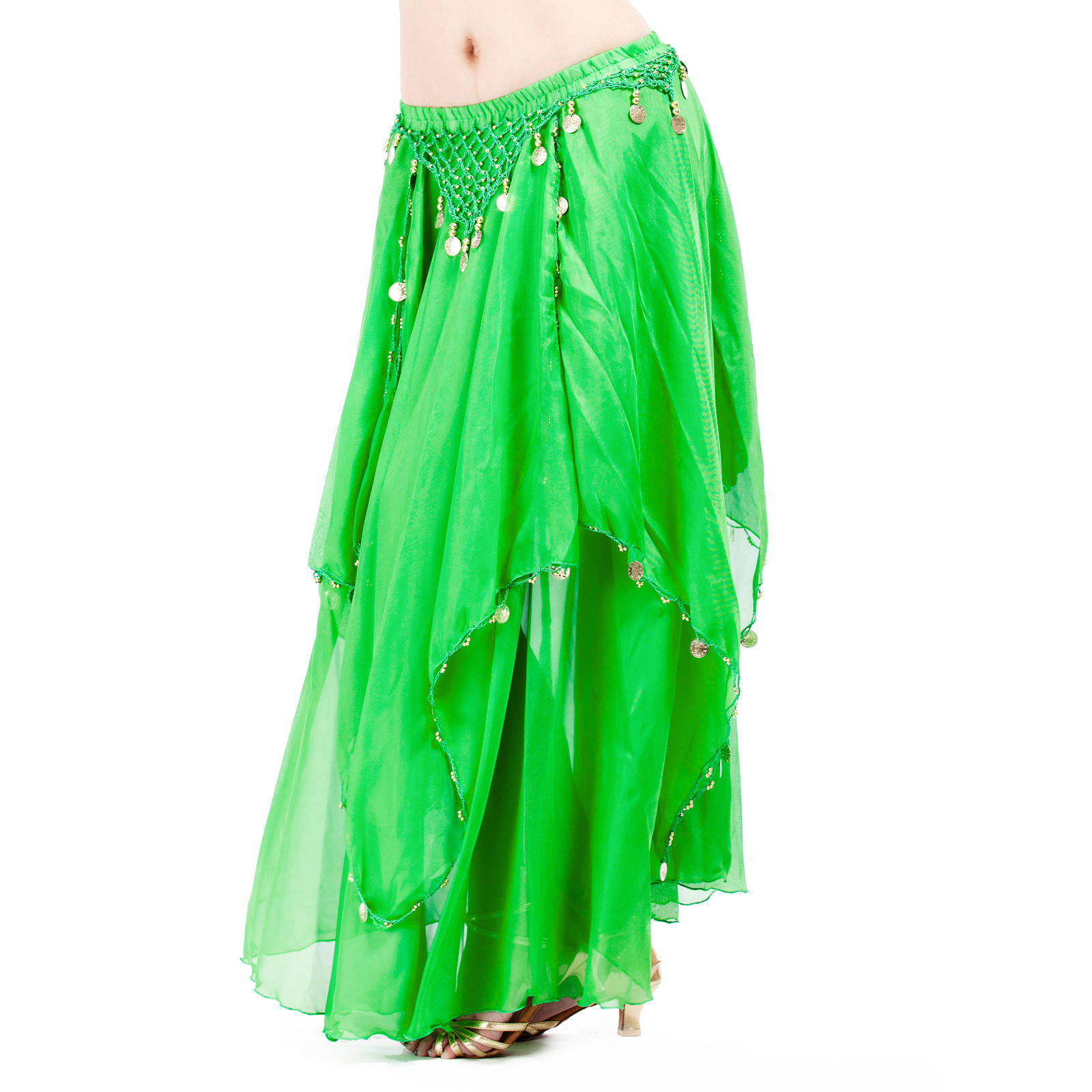 Picture of Less cloth chiffon long gauze skirt selection quality affordable belly dance skirt source factory primary supply