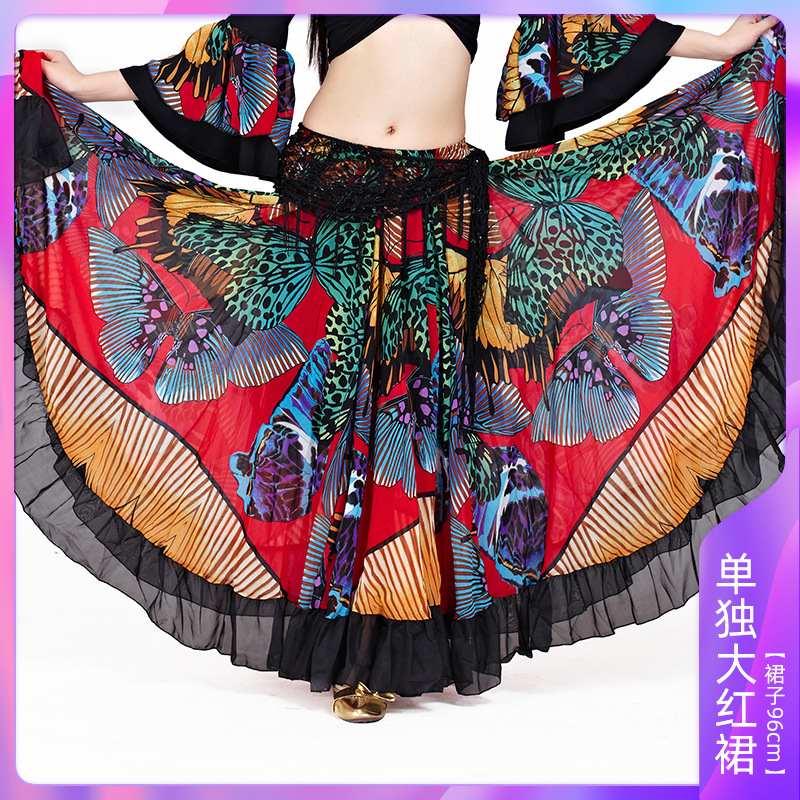 Picture of Big flower skirt suit 720 degree belly dance professional skirt charm 23 meters big skirt source factory outlet