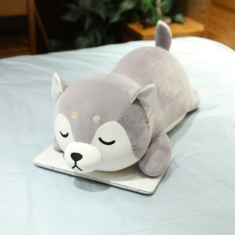 Picture of New software three-color Chai Dog Three Brothers Doll Cute Dog Doll Large Down Cotton Standing Dog Plush Toy
