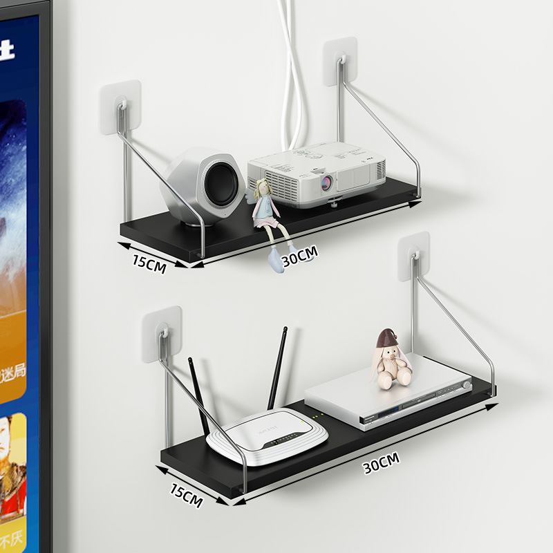 Picture of Cross-Border Wholesale Router Storage Rack for Tv Set-Top Boxes, Wall-Mounted Wifi Storage Rack Without Drilling