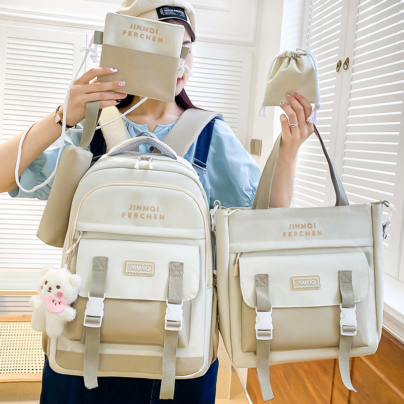 Picture of Schoolbags Primary School Kidsren School Backpacks Junior High School Students High School Students Ins High Quality Wholesale Custom Backpacks