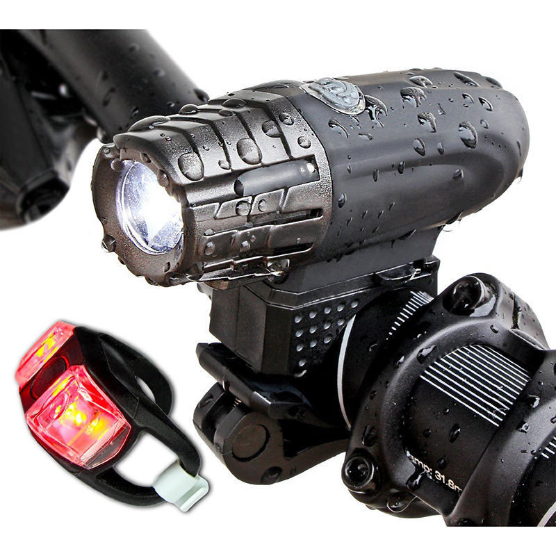 Bicycle light equipment USB charging warning light outdoor riding strong light headlight bicycle headlight