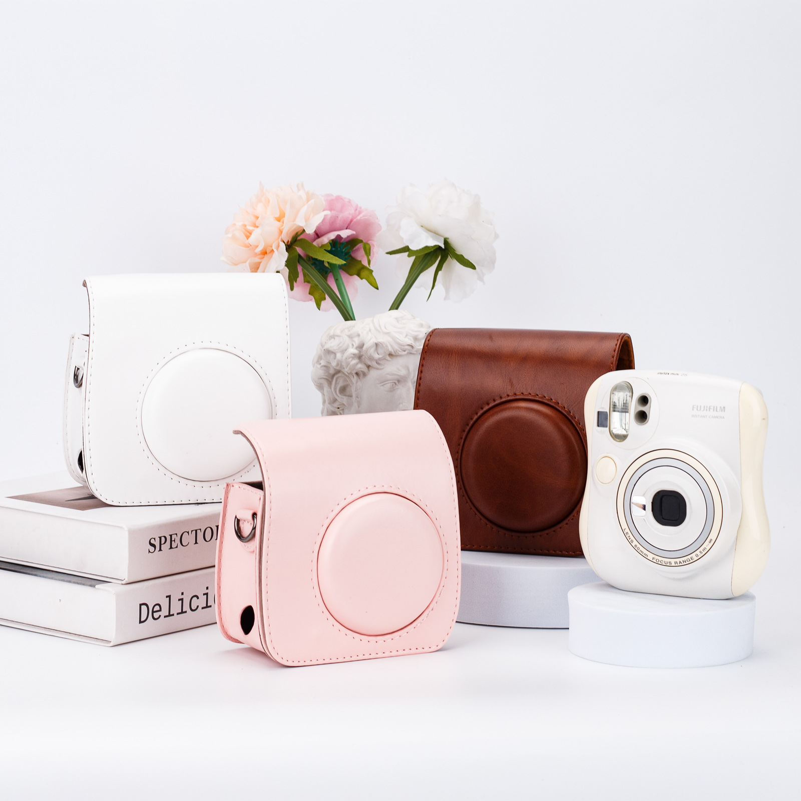 A generation of hair for the clapper mini25 camera solid color PU camera storage bag messenger bag