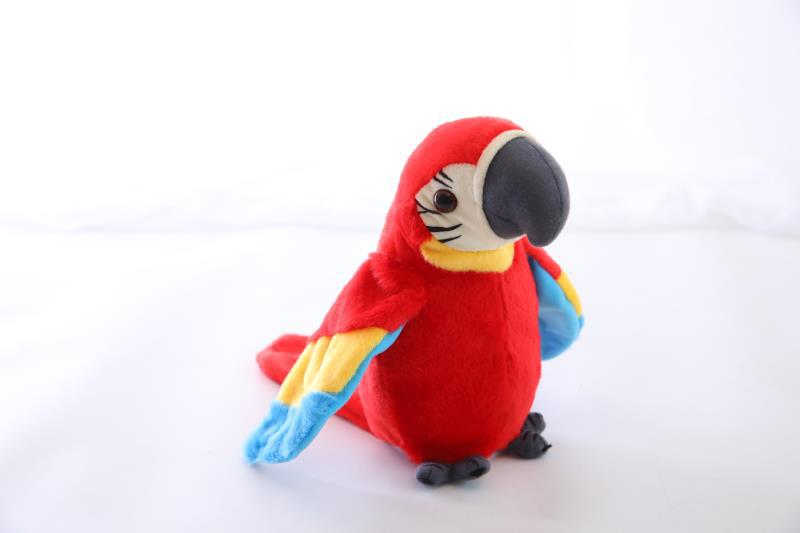 Picture of Cross-border new electric parrot toy tongue-learning singing wings moving and learning to speak repeat reading parrot doll wholesale