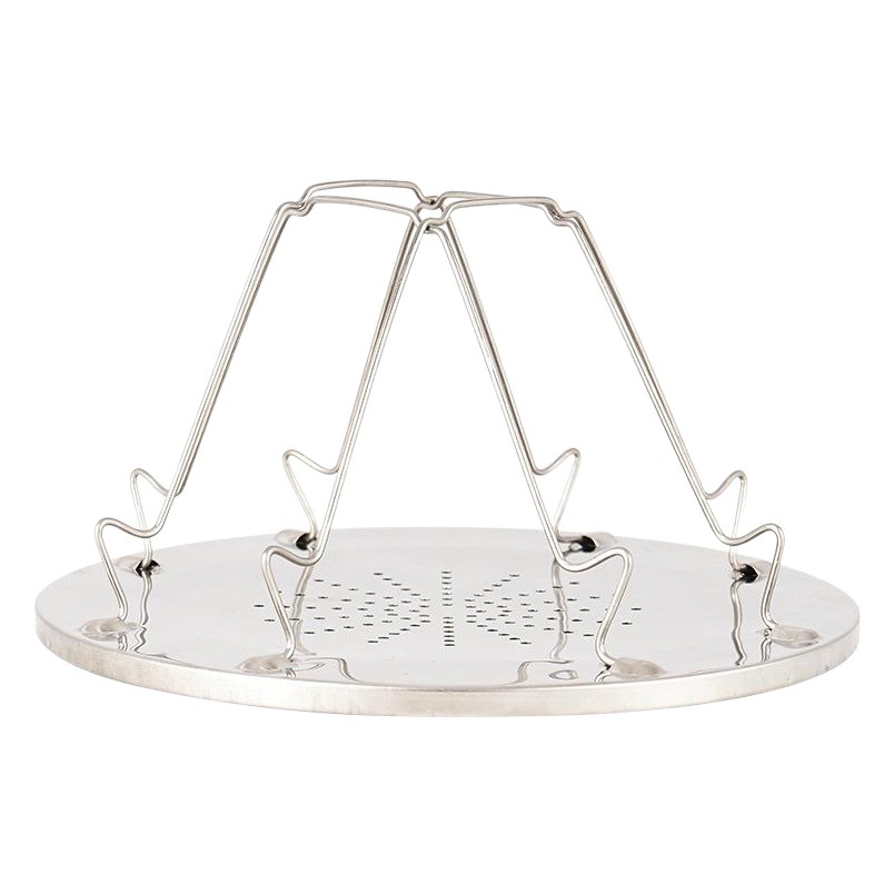 Outdoor Stainless Steel Toast Rack 4-piece Toast Bread Tray Camping Picnic Grill Foldable Baking Tray
