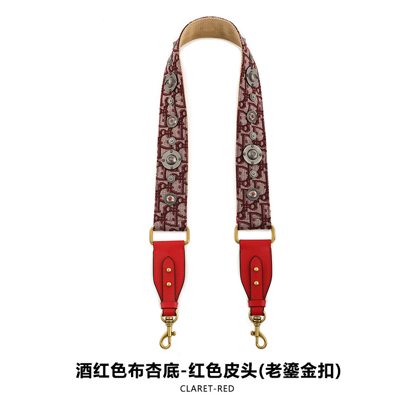 Picture of Mahuangshi MHS-F-66 Wide Bag with Canvas Shoulder Strap Shoulder Crossbody Cowhide Bag Accessories Bag Strap Comfortable D