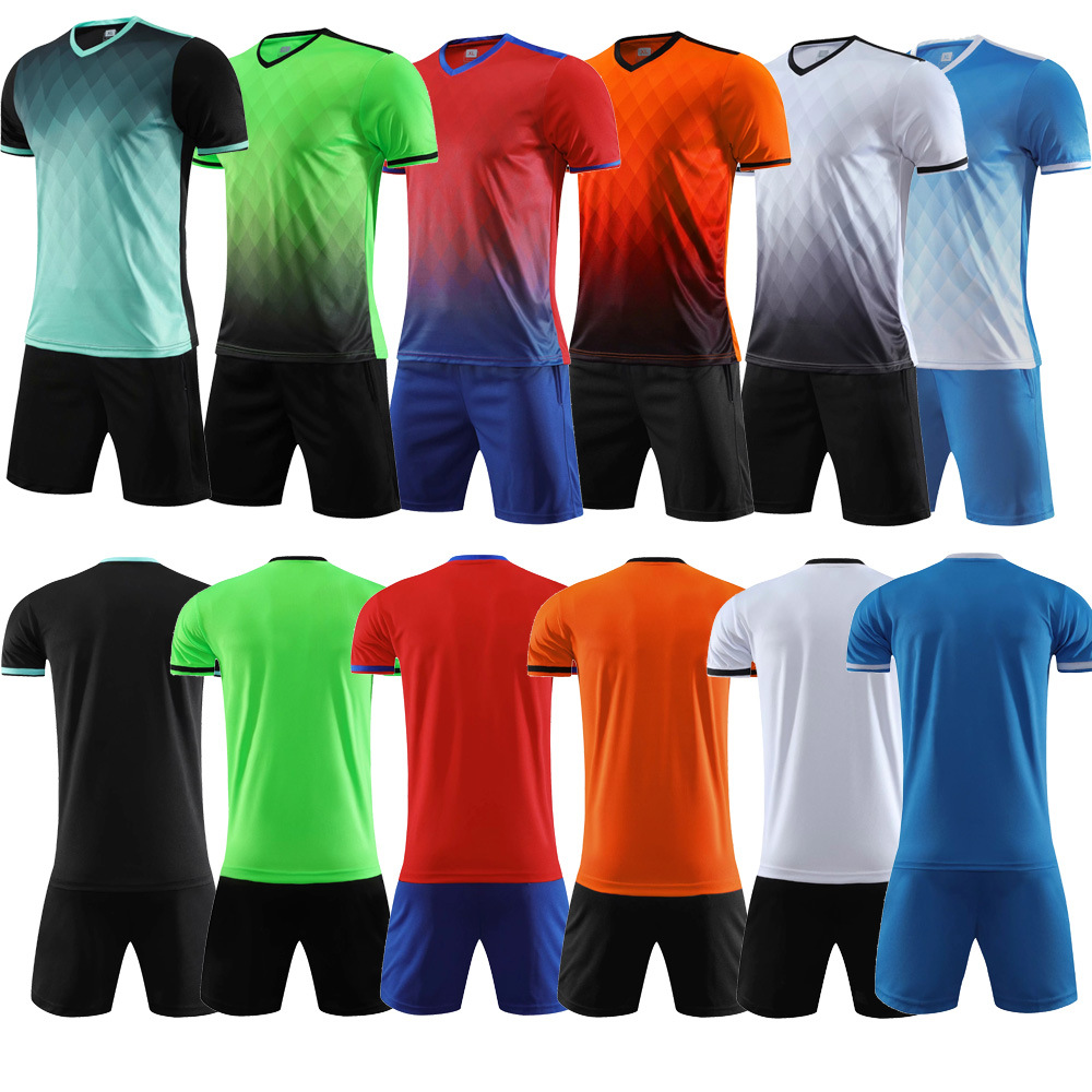 Football clothing suit board children's printing team clothing adult short sleeve sports printing primary and secondary school students training men and women