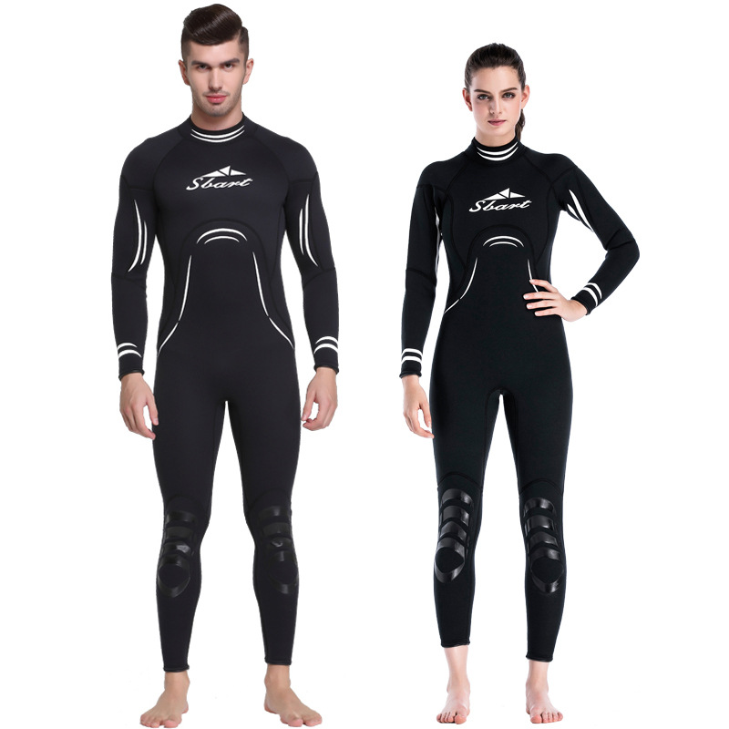 Picture of Shabbat couple diving suit conjoined 3MM thick warm surfing suit men's and women's long sleeve jellyfish suit surfing suit