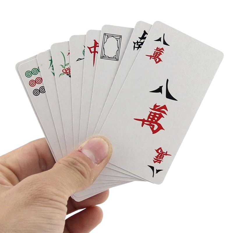 Card Mahjong Mini Travel Portable Dormitory Party Leisure Entertainment Game Poker Table Tour Card Stall Supply