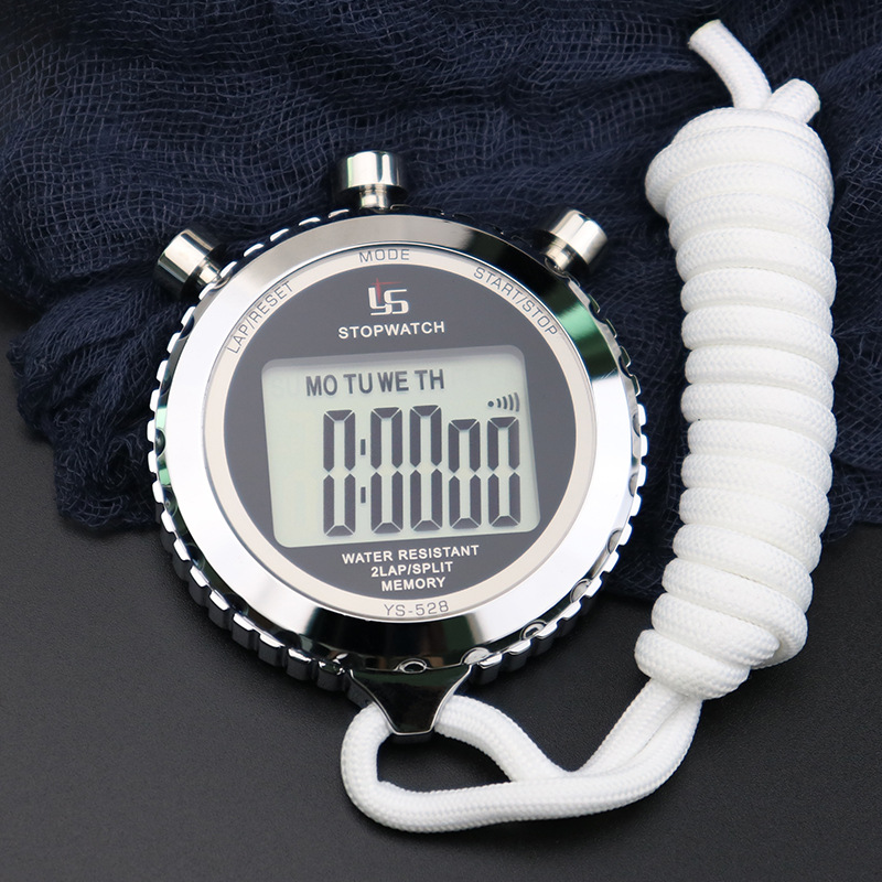 Picture of Yisheng single-row stopwatch timer running track and field training fitness sports with luminous countdown can be turned off and mute