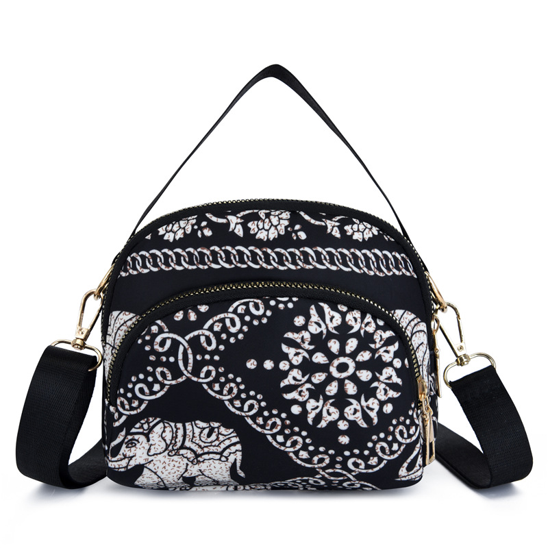 Picture of New Style Printed Shoulder Bag Fashionable Women's Shopping Handbag Lightweight Water-repellent Nylon Cloth Bag Casual Crossbody Bag