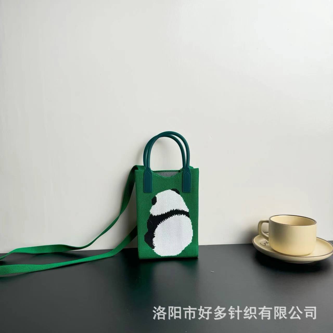 Picture of Advanced Sense Ins Mobile Phone Bag New Cartoon Knitted Bag Dopamine Niche All-match Crossbody Shoulder Bag Handbag