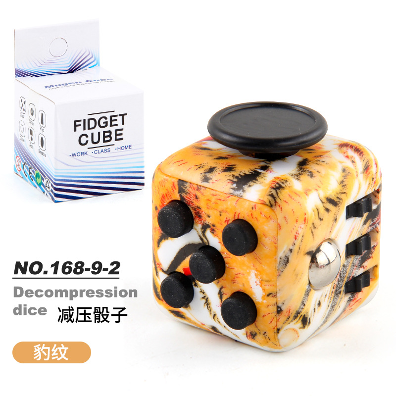 Picture of Cross-border New Strange Toy Decompression Rubik's Cube Vent Decompression Dice Press 6-sided Finger Rubik's Cube Source Factory
