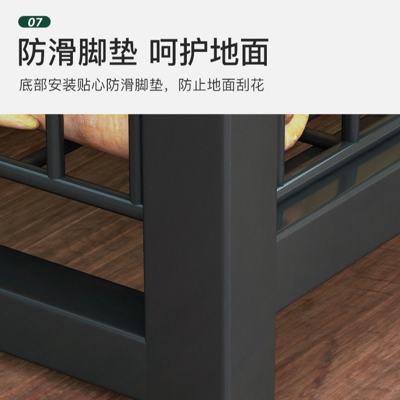 Picture of Floor-type Kitchen Storage Rack Household Vegetable Cutting Table Microwave Oven Electrical Appliances Storage Cabinet Multifunctional Cookware Storage Rack