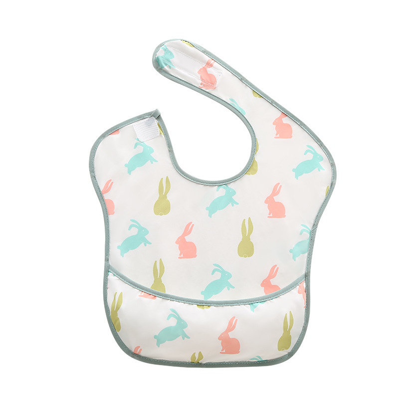 Picture of Spring and summer children's overalls eating anti-dirty artifact baby bib anti-saliva towel baby bib super soft food pocket