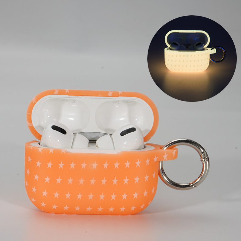 Picture of New applicable airpods protective case for apple 3 generation luminous earphone case airpods pro2 earphone protective case