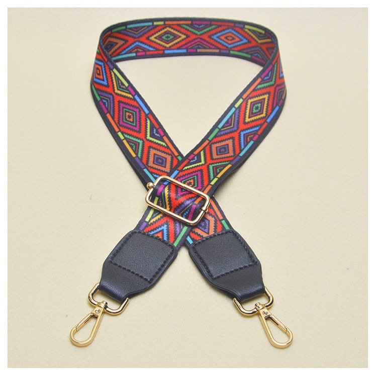 Picture of Bag shoulder strap crossbody strap adjustable widened shoulder strap leather printed nylon bag strap