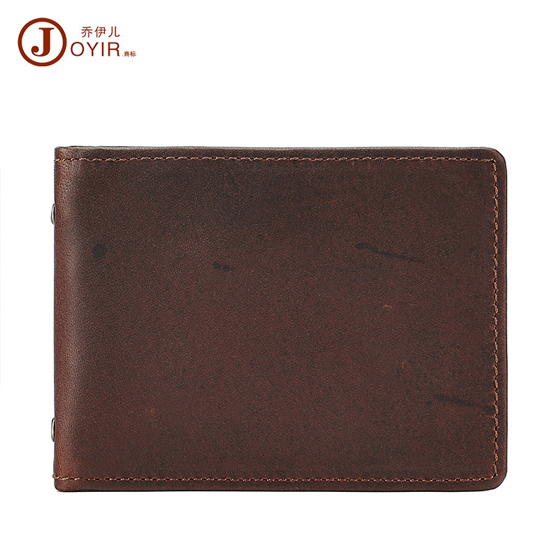 Picture of Vintage Genuine Leather Driver's License Bag Multi-function Card Bag Cowhide Card Set Crazy Horse Leather Certificate Set Certificate Set Driving Certificate Set
