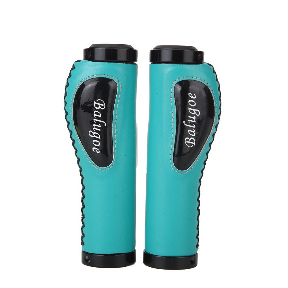 Picture of BALUGOE mountain bike handle cover shock-absorbing non-slip sweat-absorbing leather comfortable auxiliary handle lock grip driver handle