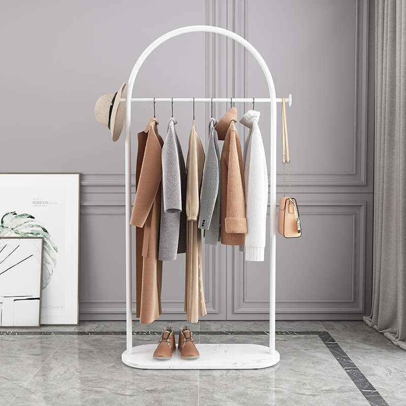 Picture of Nordic Light Luxury Coat Rack Floor Clothes Rack Home Clothes Rack Clothing Store Display Rack Bedroom Hanger Amazon Exclusive