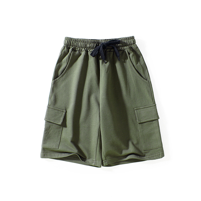 Picture of Children's Clothing Summer Children's Pants New Boys' Shorts Large Children's Thin Solid Color Crane Pants Children's Pants