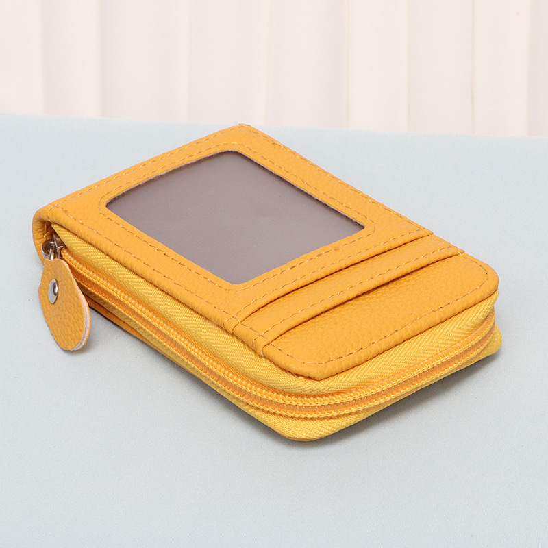 Picture of Cross-border New Arena Card Bag Korean-style Portable Women's Short Bank Card Holder Business Card Holder Vertical Zipper Clutch