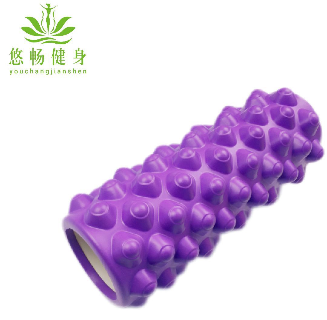 Picture of Eva Hollow Yoga Column 33cm Stereo Dot Mace Muscle Fitness Massage Stick 3D High Hardness Foam Shaft