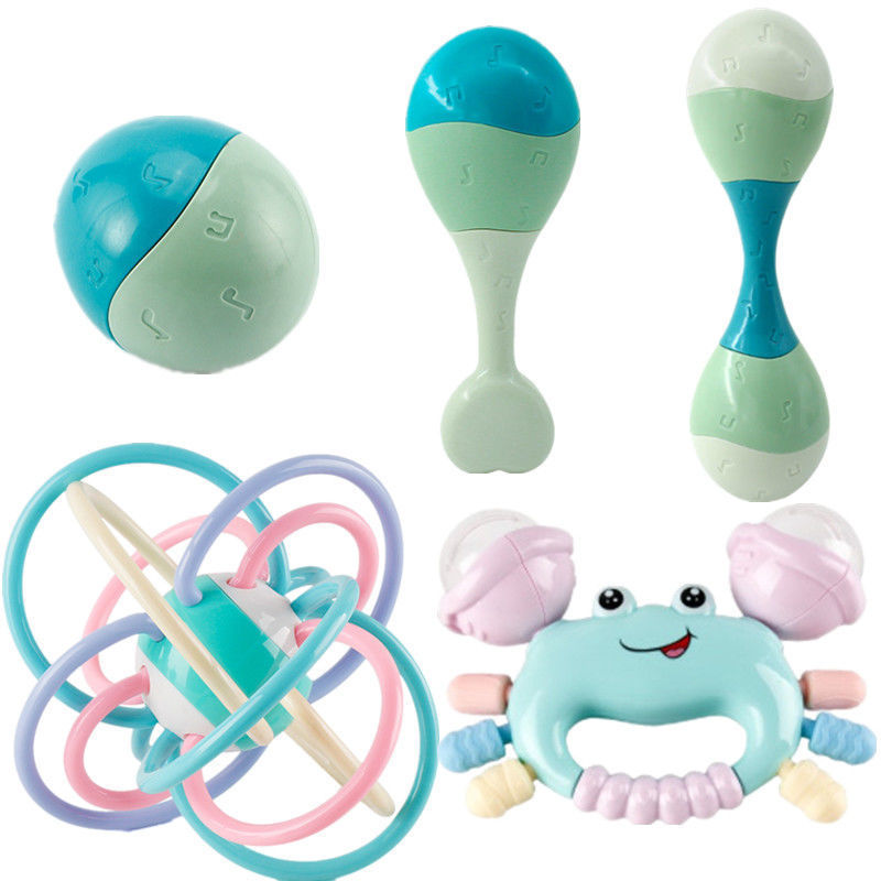 Picture of Hand Rattle Baby Toy 0-1 Year Old Tooth Gel Boiled Baby Newborn Rattle Early Education Children Soothing Early Education