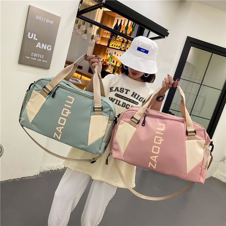Picture of Leisure Fitness Travel Bag Women's Short-distance Travel Portable Luggage Bag New Dry and Wet Separation Yoga Bag Fitness Bag