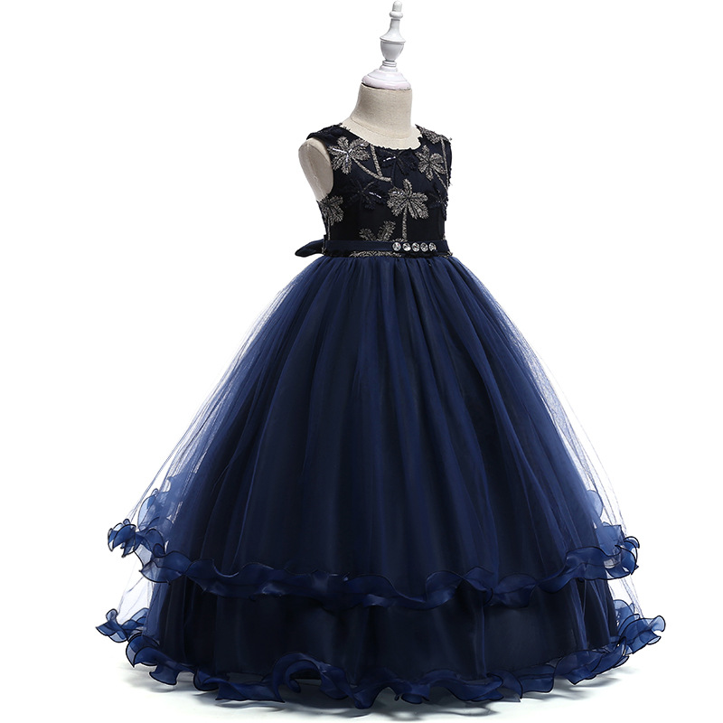 Picture of European and American children's clothing children's princess wedding dress dress flower girl dress Party Dresses Kids Dress